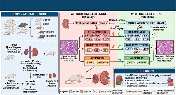 Exploring the renoprotective effects of umbelliferone in rats subjected to ischemia/reperfusion injury 